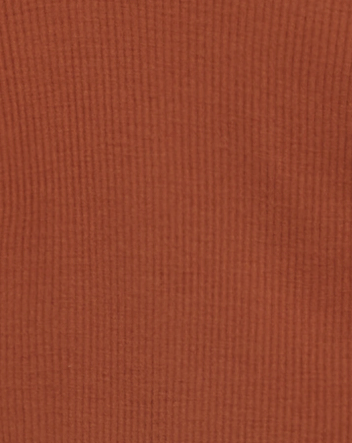 Langarm-Body BERRY mit Wolle in terracotta