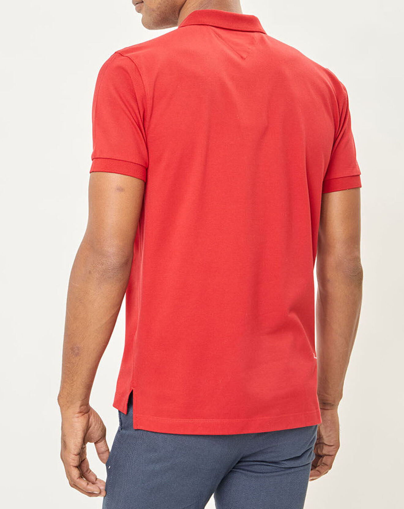 Tommy Hilfiger Polo Logo Flag Coton Bio rouge
