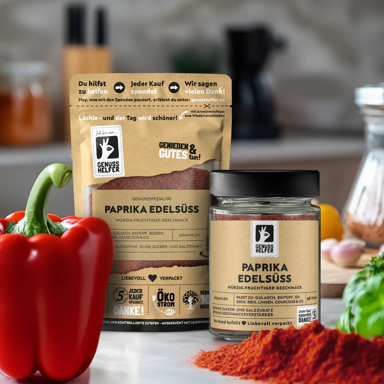 Paprika edelsüß, gemahlen, 3er Pack