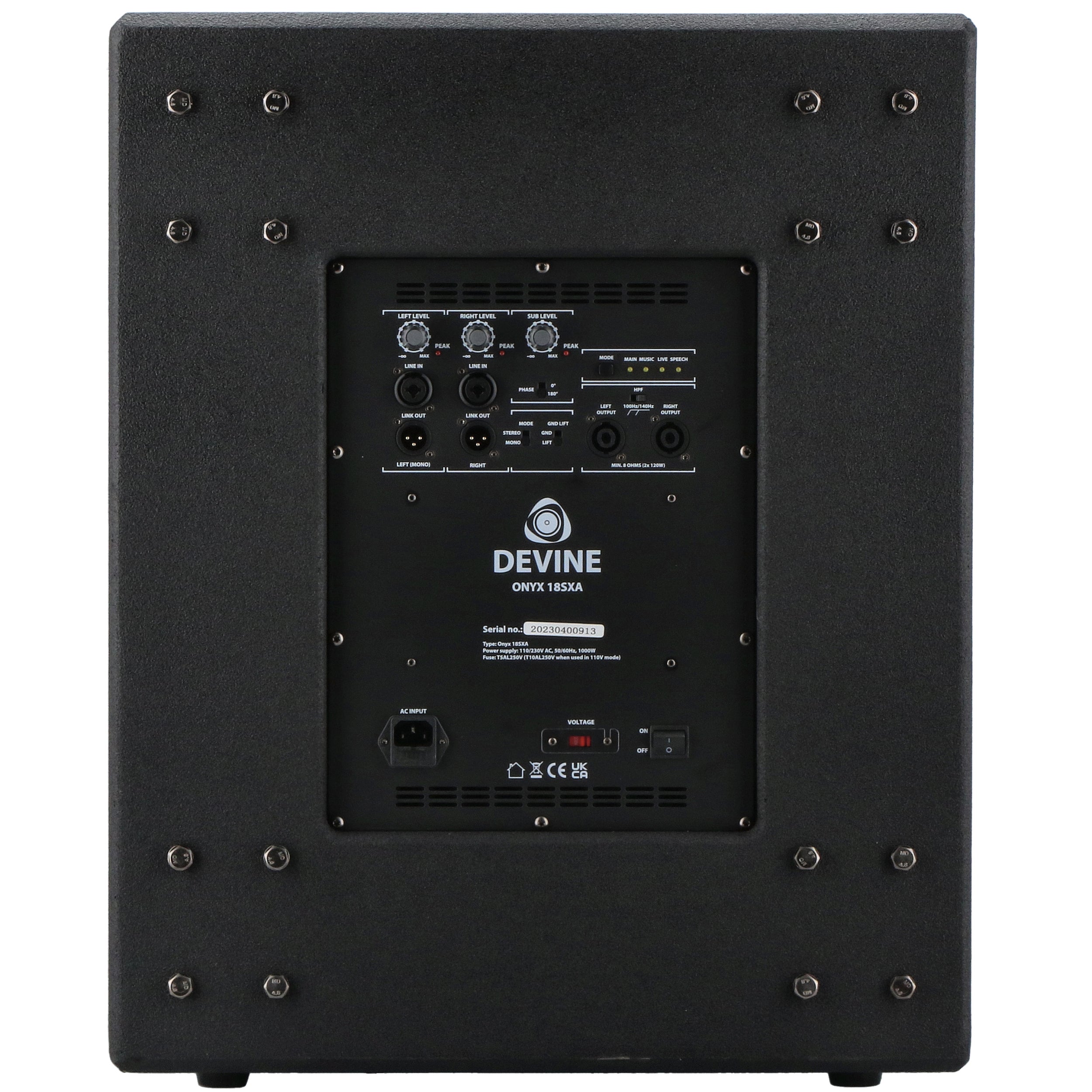 Devine Onyx 18SXA actieve subwoofer