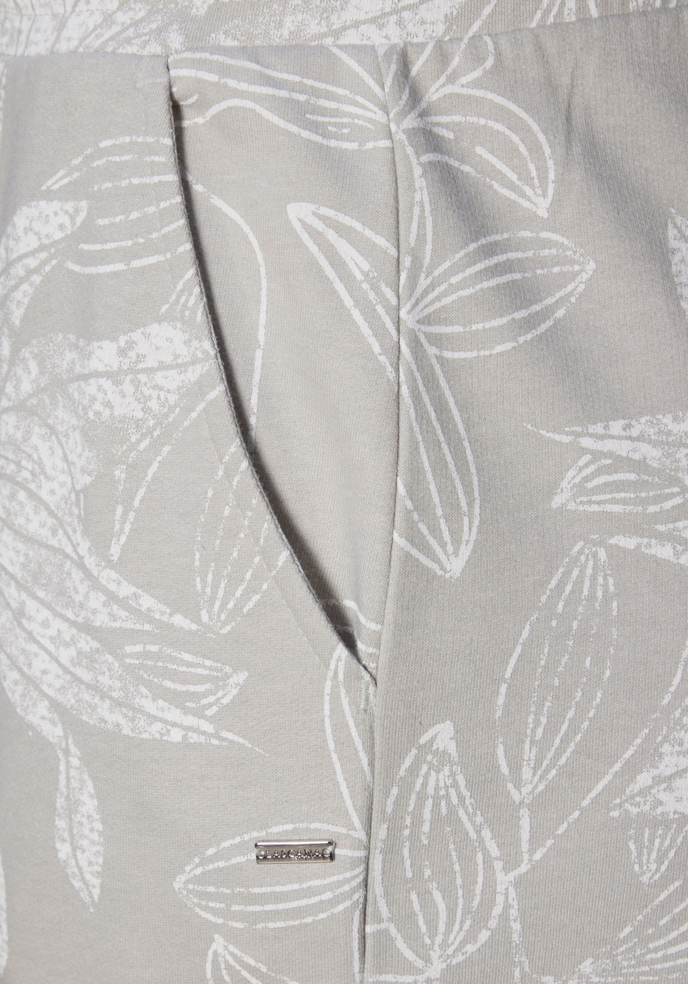 LASCANA Loungehose in grau-allover-gemustert