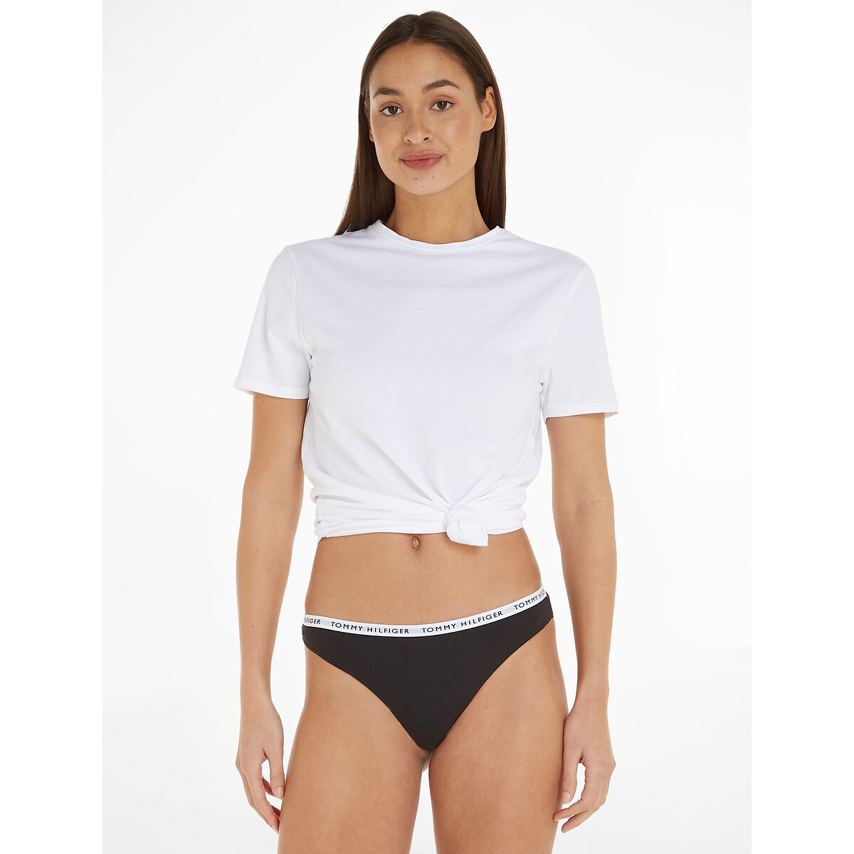 TOMMY HILFIGER<br>Conjunto de 3 tangas em algodão elástico