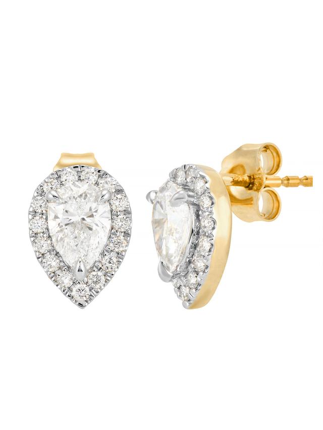 Brillant-Ohrstecker, ges. 1,27 ct., LG,Gold 585