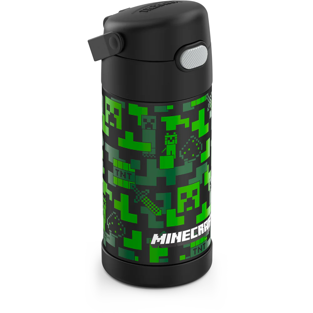 12oz FUNTAINER® WATER BOTTLE MINECRAFT
