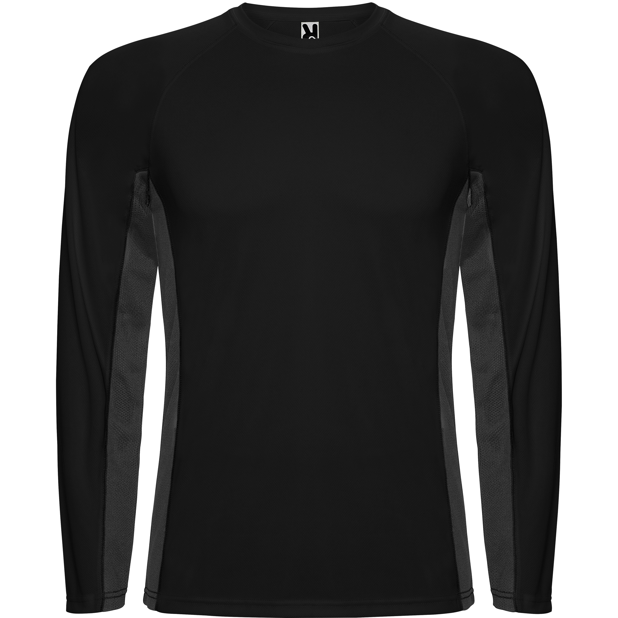 Roly CA6670 - SHANGHAI L/S T-shirt combiné avec deux tissus en polyester
