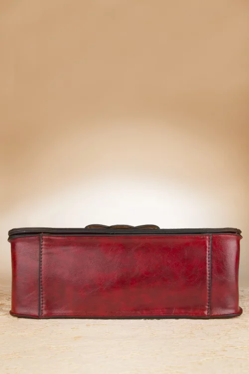Banned Retro Antieke handtas in rood