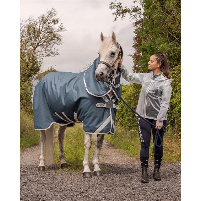 Deken Horseware Amigo Ameco 12 Plus Turnout Met Hals 0gr Donkergrijs