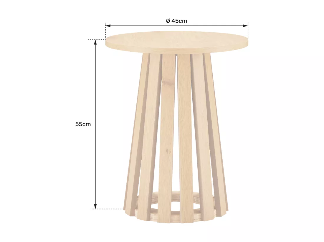 Table d'appoint ronde style scandinave LIV