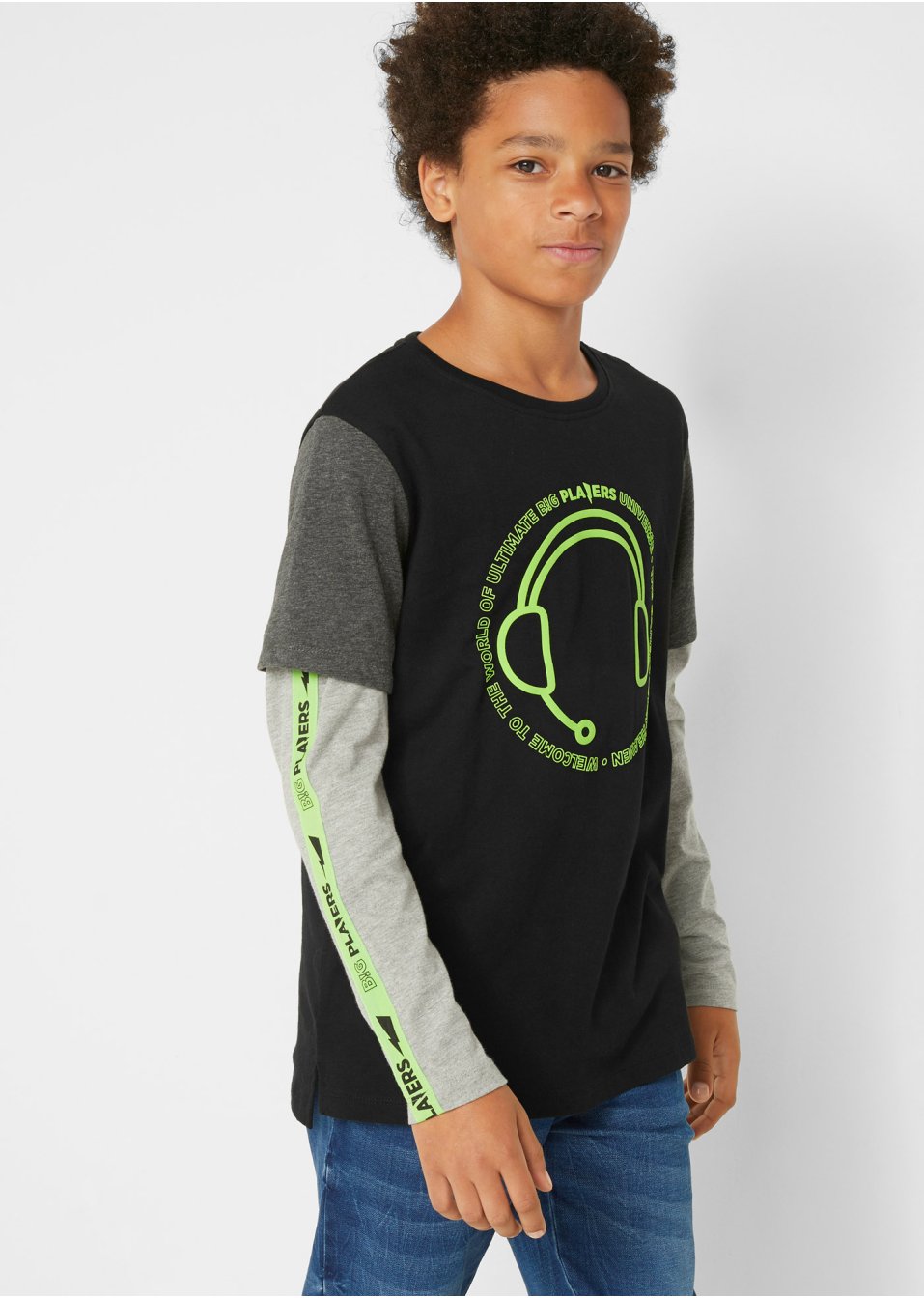 T-shirt garçon double épaisseur