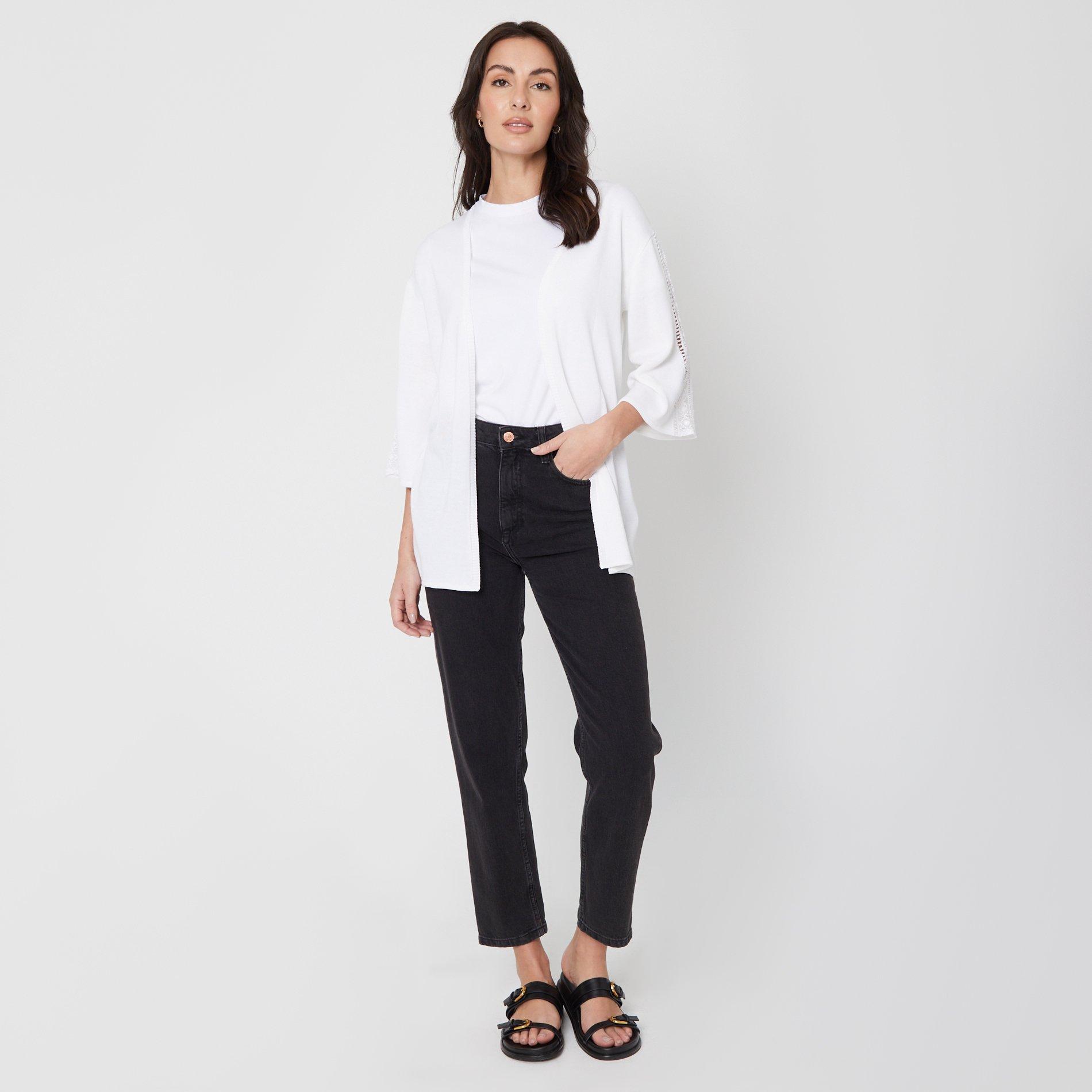 Be You Ladies Lace Detail Cardigan