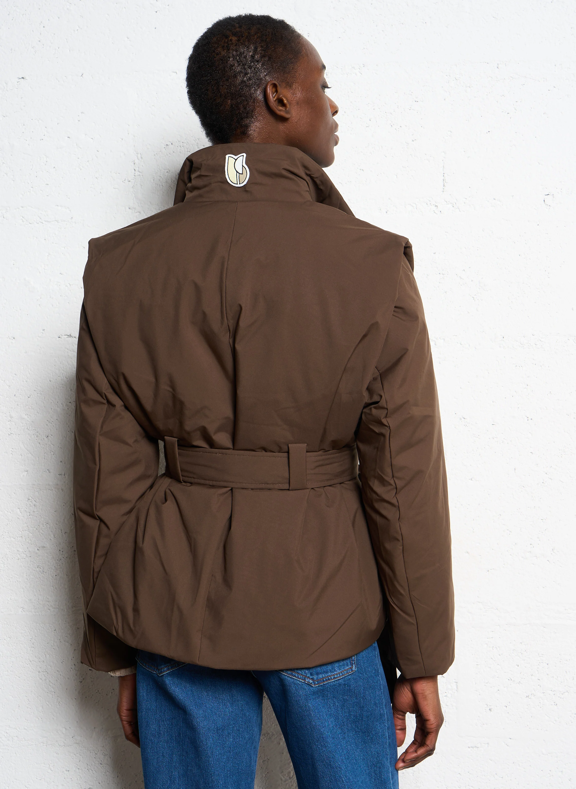 YAELI - Doudoune en fibres recyclées | Marron