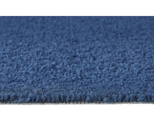 Velours tapijt Ines blauw 400 cm breed (per meter verkocht)
