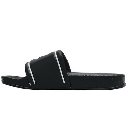 Hummel Badesandalen - Pool Slide Jr - Schwarz/Weiß