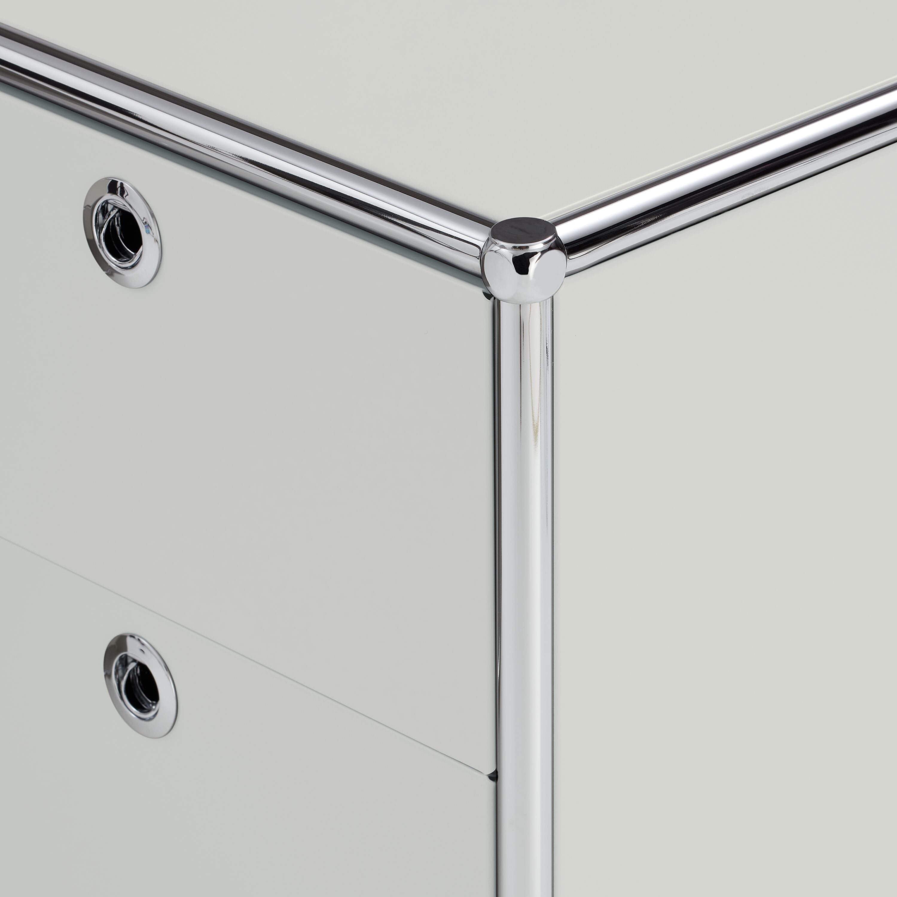 FLEXCUBE Eckschreibtisch - Hellgrau / B: 152.0 cm x T: 115.0 cm x H: 80.0 cm