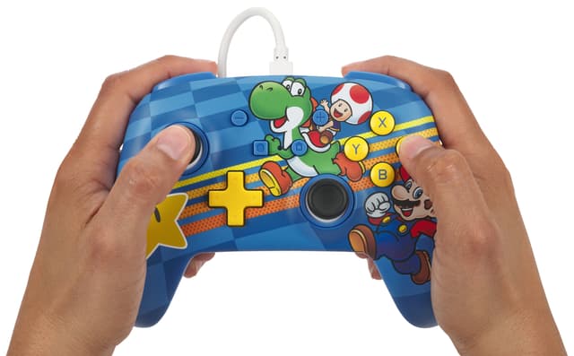 PowerA Nintendo Switch Enhanced USB-kablet gamepad (Mushroom Kingdom)