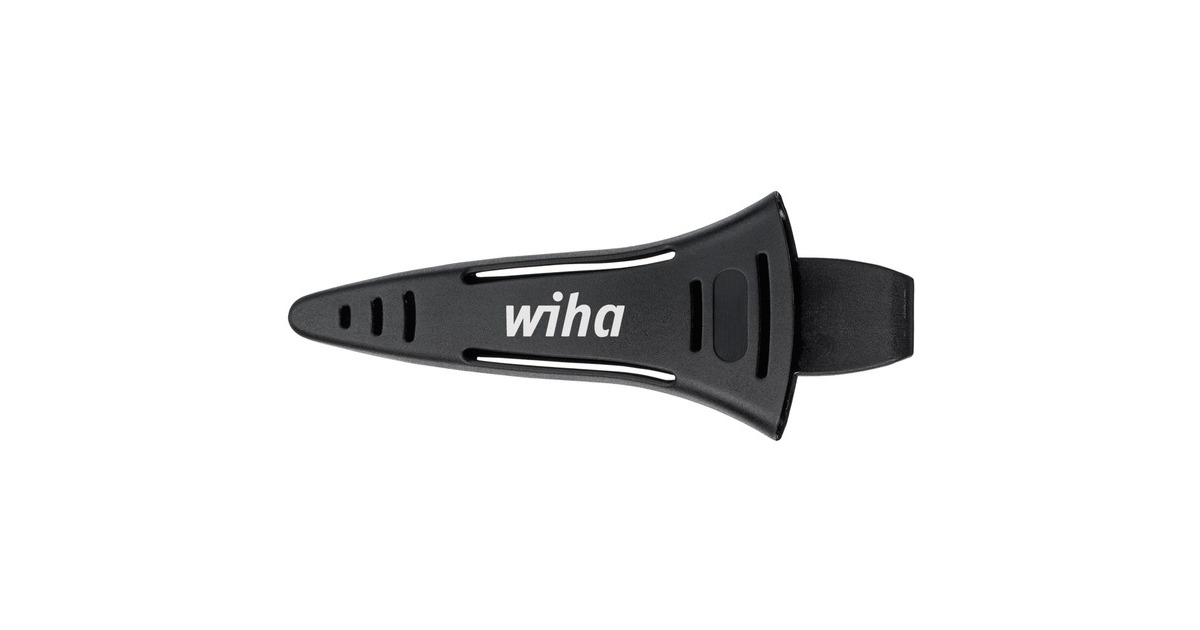 WihaElektriciensschaar  (Zwart/rood, met krimpfunctie)