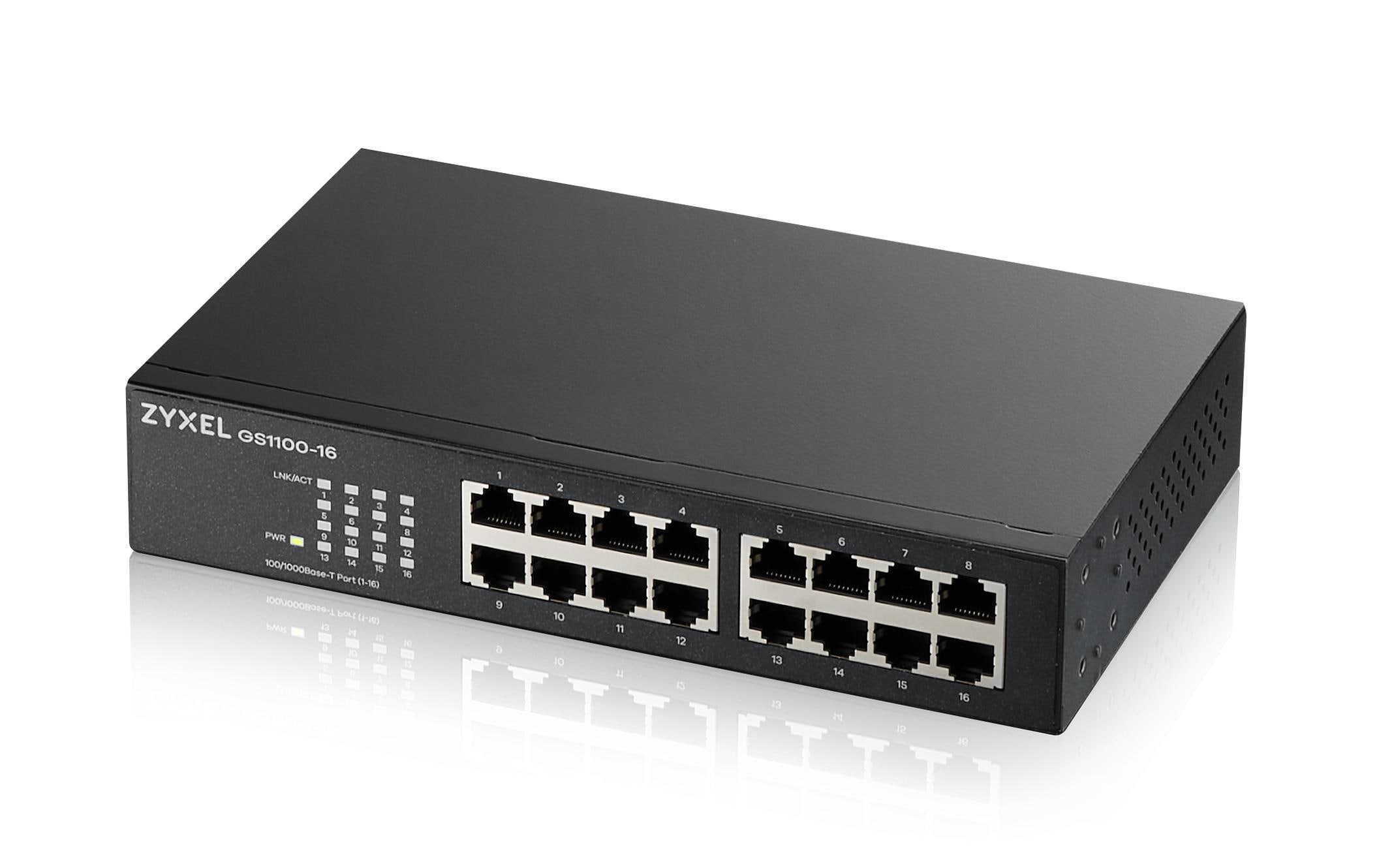 Switch GS1100-16 V3 16 PortZyxel Plug & Play Gigabit-Ethernet Switch