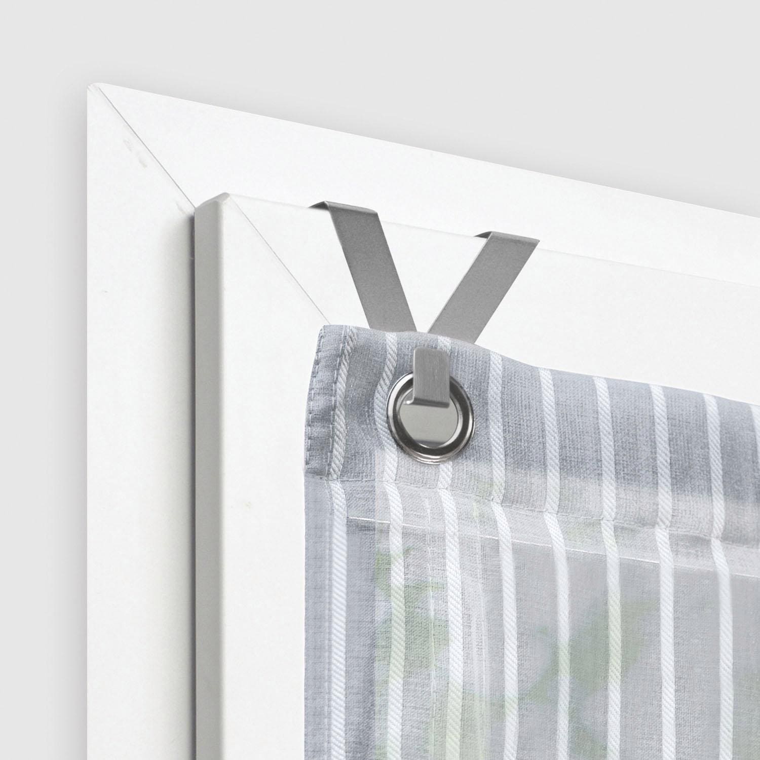 Good Life Gardinenhaken »Riva« V-Haken, zum Aufsetzen auf Fenster- und Türrahmen