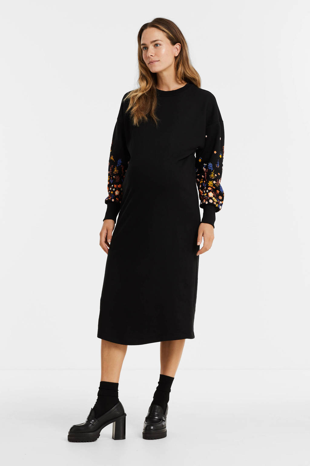 ONLY MATERNITY wijdvallende zwangerschapsjurk OLMBROOKE zwart/multi
