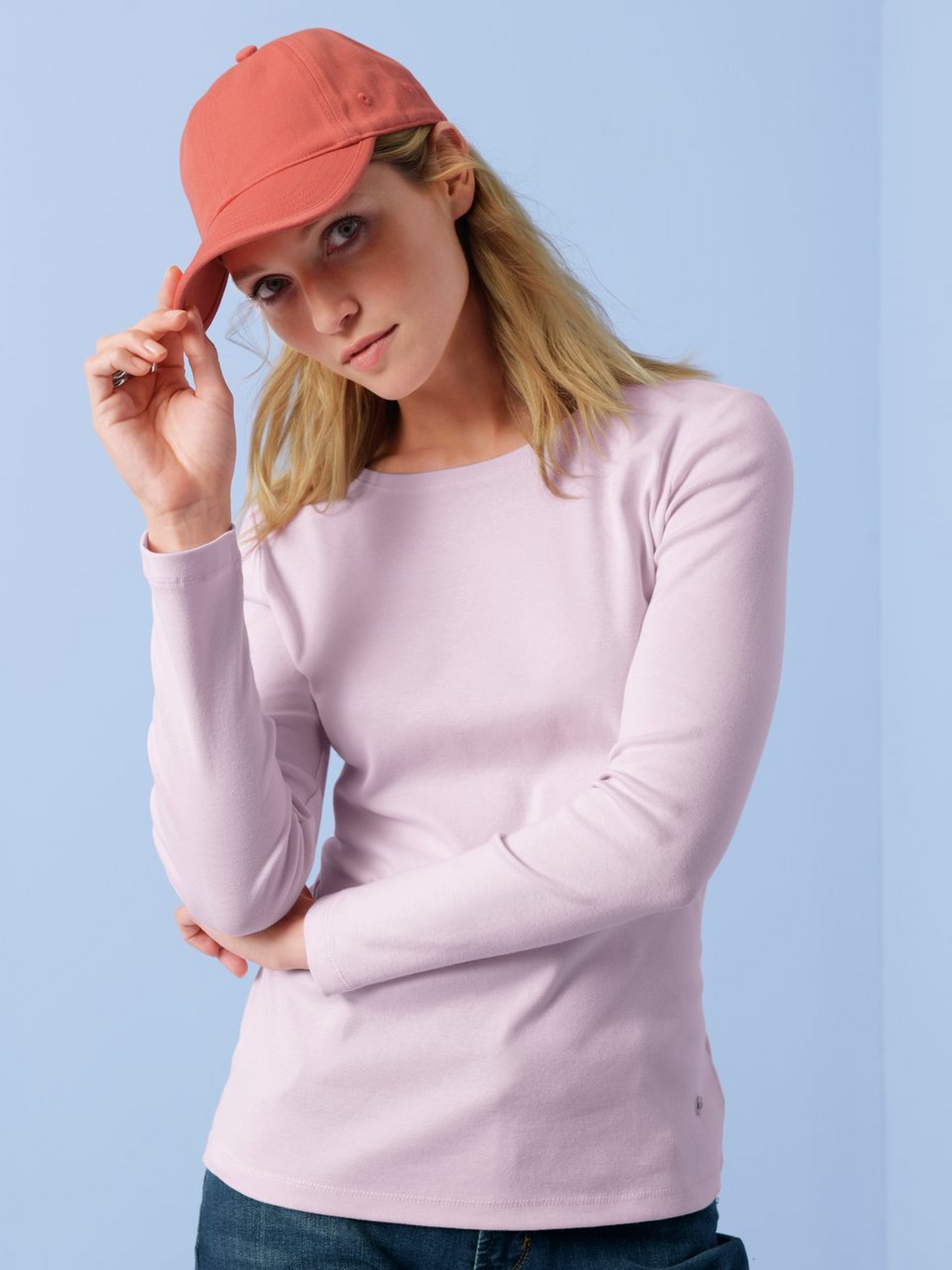 Rundhals-Shirt Modell Nasha