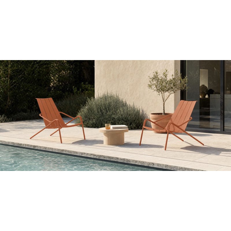 Fauteuil détente d'extérieur OUDON - structure aluminium