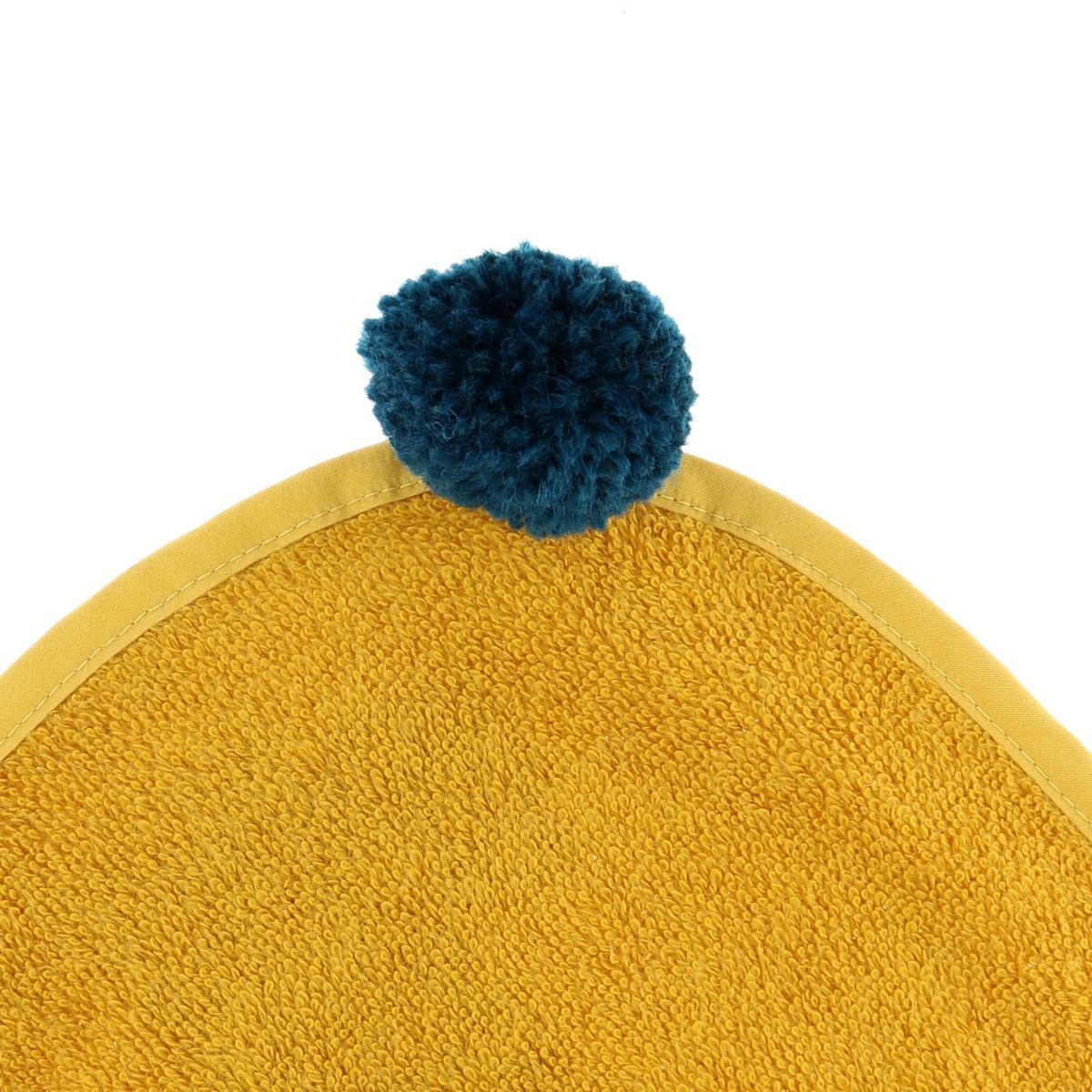 Cape de bain lapin moutarde