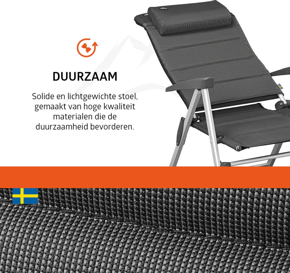 Campout Colibri set van 2 standenstoelen - Black