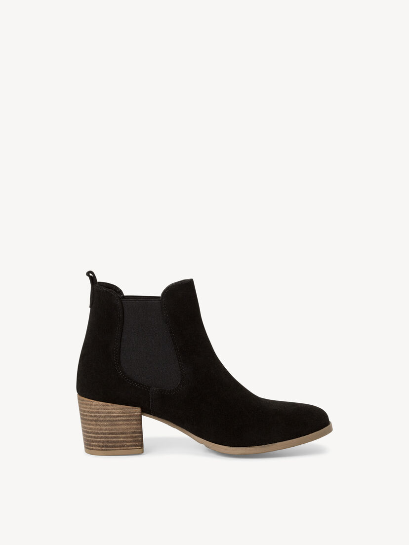 Leren Chelseaboot - zwart