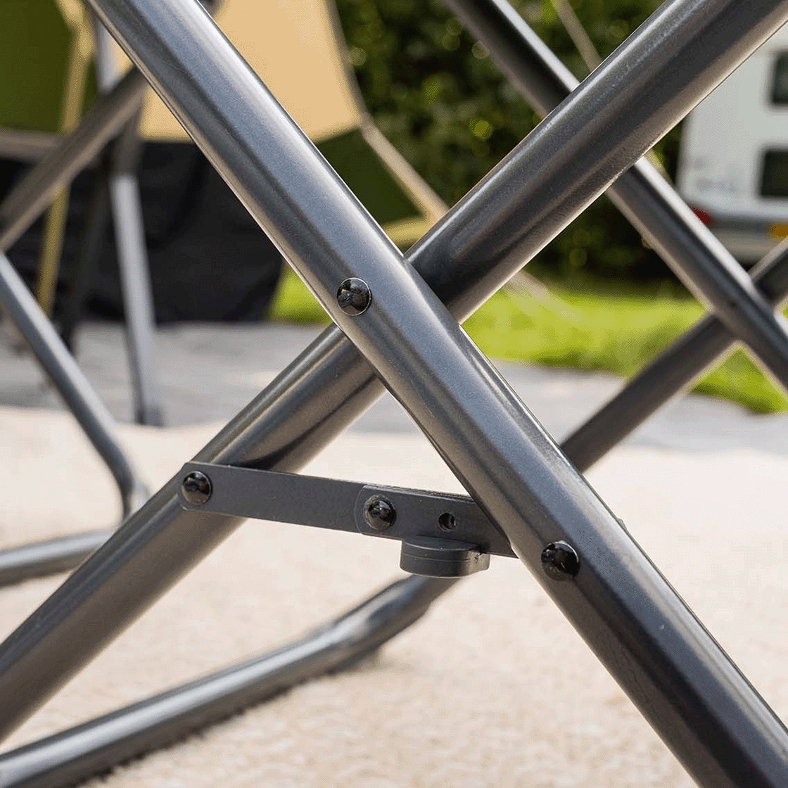 Travellife Como Campinghocker mit abnehmbarer Rückenlehne blend gray