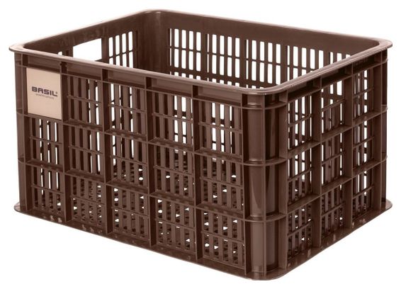 BASIL Panier À Vélo Caisse Large 40 Litres 34 X 49 X 27 Cm - Marron Chocolat