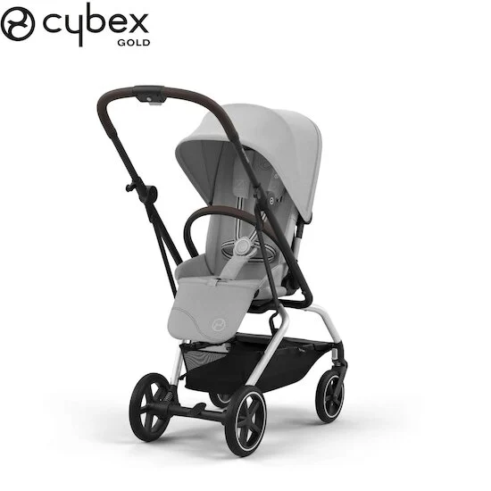 Poussette Eezy S Twist +2    Châssis Silver - Fog Grey        de               CYBEX