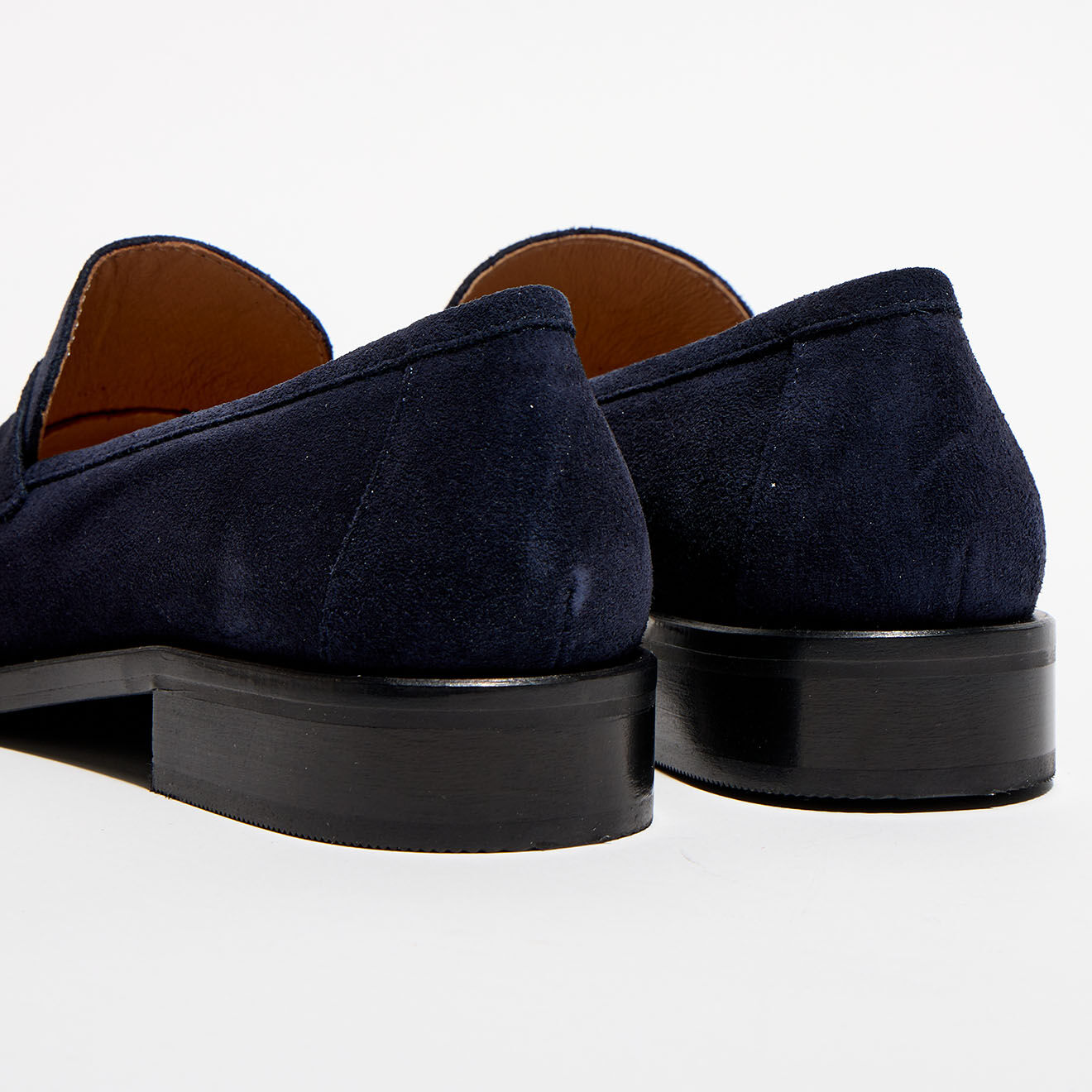 Apologie Mocassins en Velours de Cuir Juliette marine