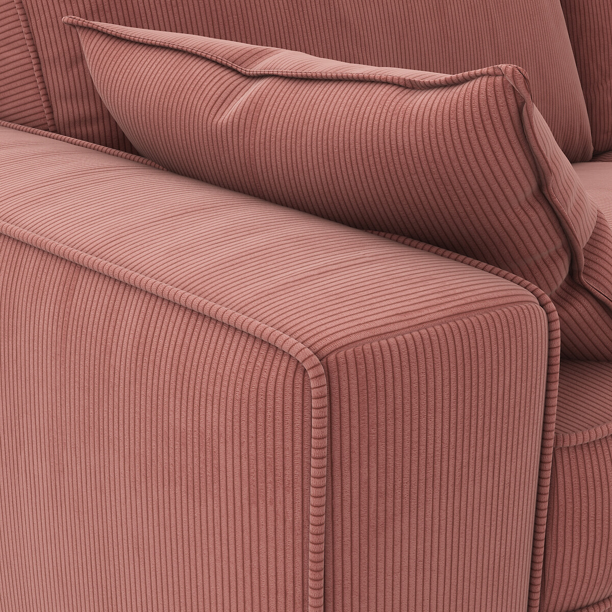 LA REDOUTE INTERIEURS<br>Sofá-cama em veludo cotelê fino, espuma, Cecilia