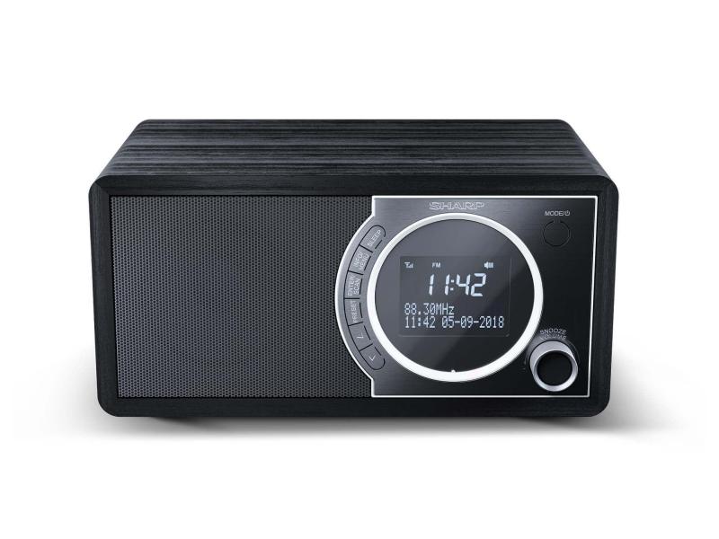 Sharp DAB  Radio DR-450 Schwarz Digital-Radio mit Speicher für 60 Sender