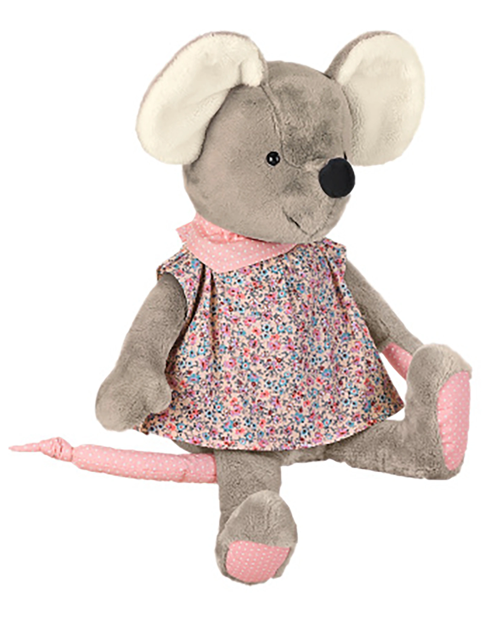 Kuscheltier MABEL MAUS (46cm) in grau