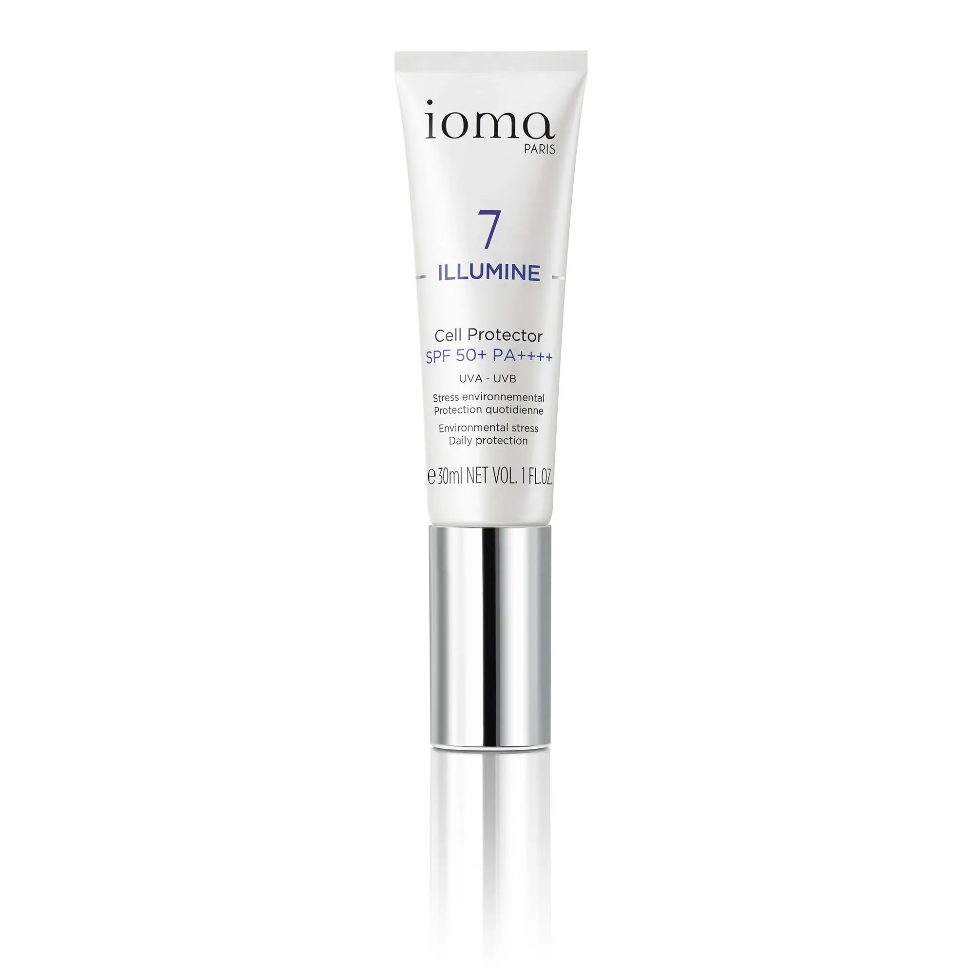 Ioma - Cell Protector SPF50+ PA++++ Soin Visage Protecteur Contre les Rayons UVA/UVBTube 30ml - Soin de jour