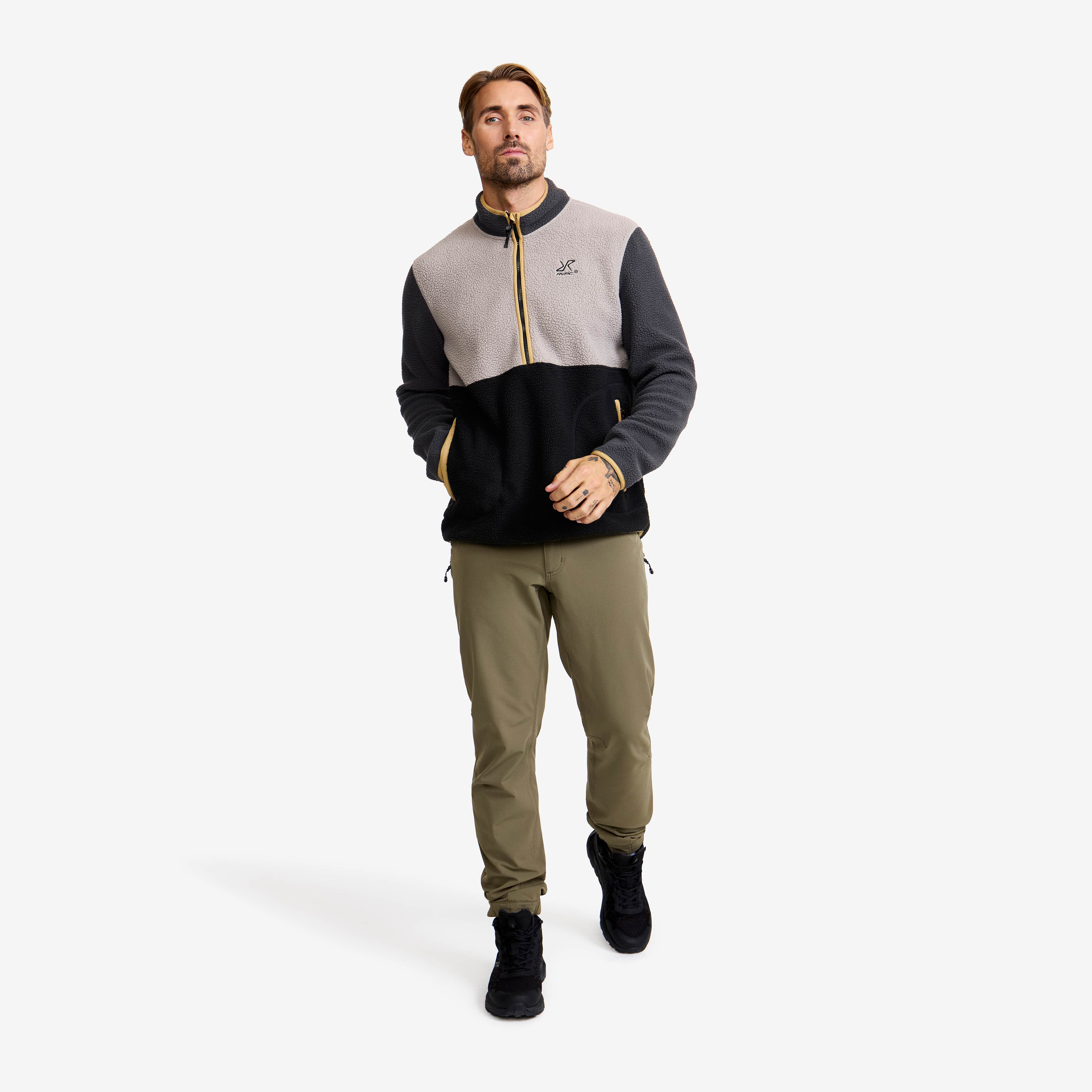 Canyon Half-zip Pile Fleece Herre Anthracite/Black