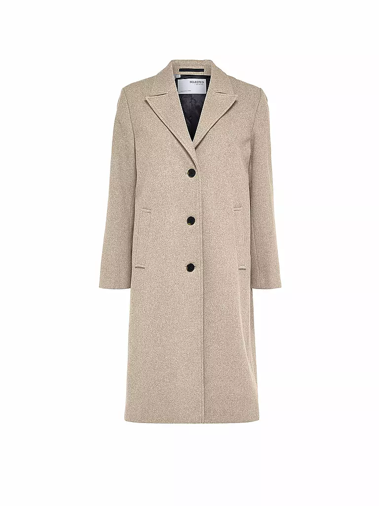 SELECTED FEMME Wollmantel SLFALMA  beige