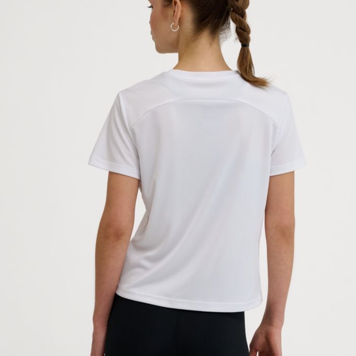 Hummel Dame T-shirts Pulse Training SS Tee Hvid