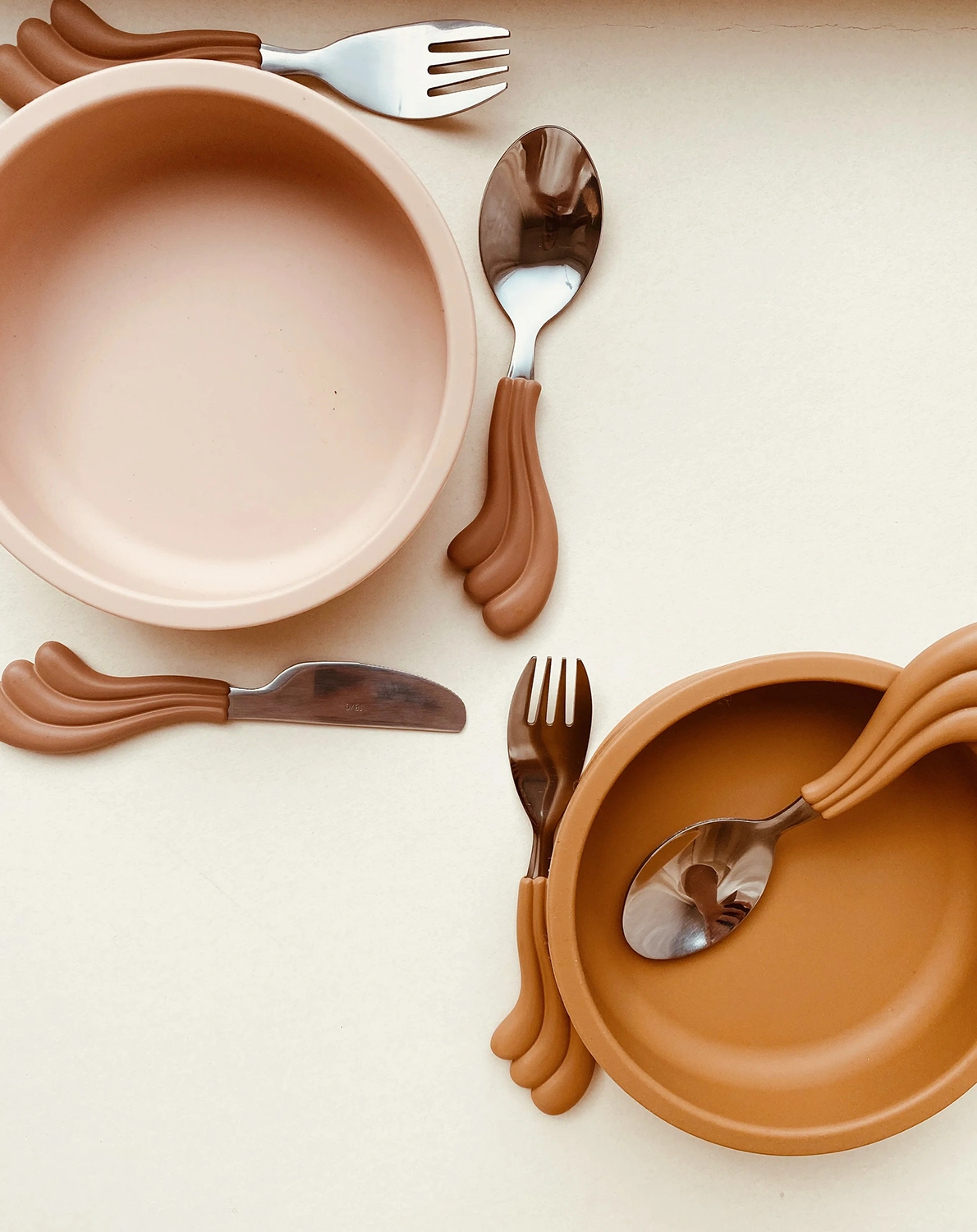 Besteck-Set WAVE 3er-Set in blush