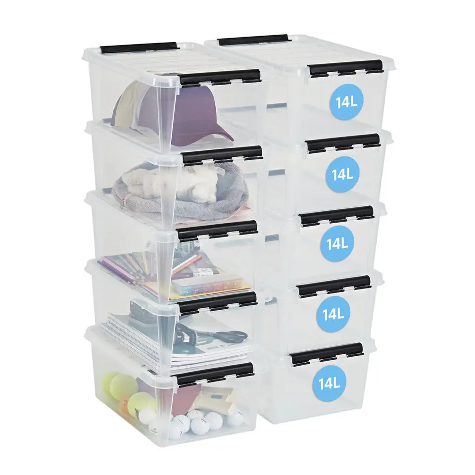 SmartStore Stevige Opbergbox 14L Set van 10 - 40x30x18cm