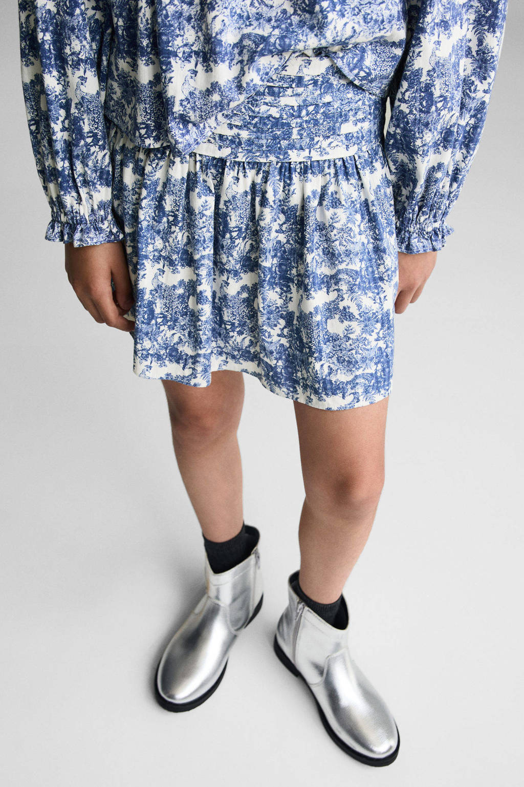Mango Kids korte rok blauw