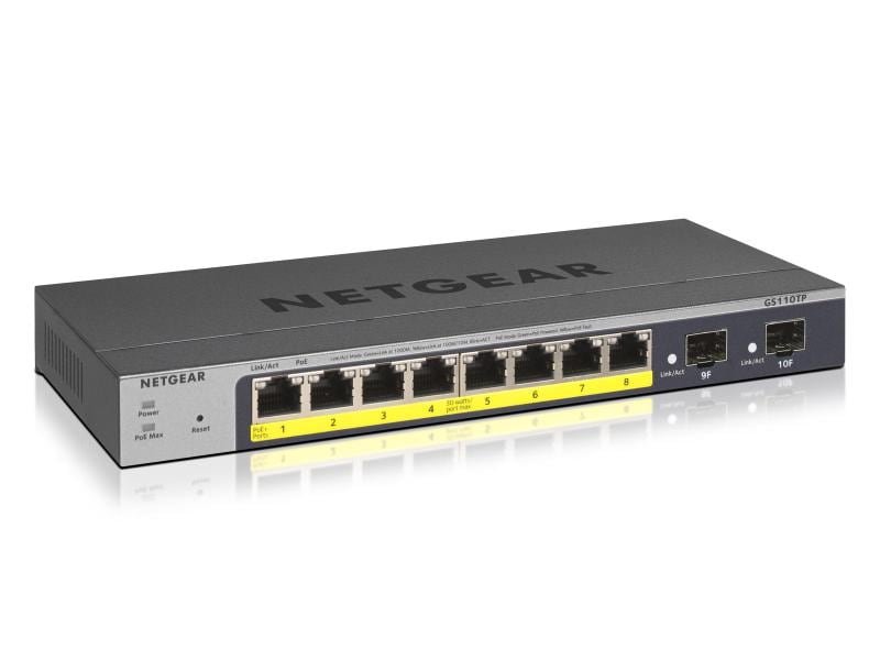 Netgear PoE  Switch GS110TPv3 8 Port Smart-Managed