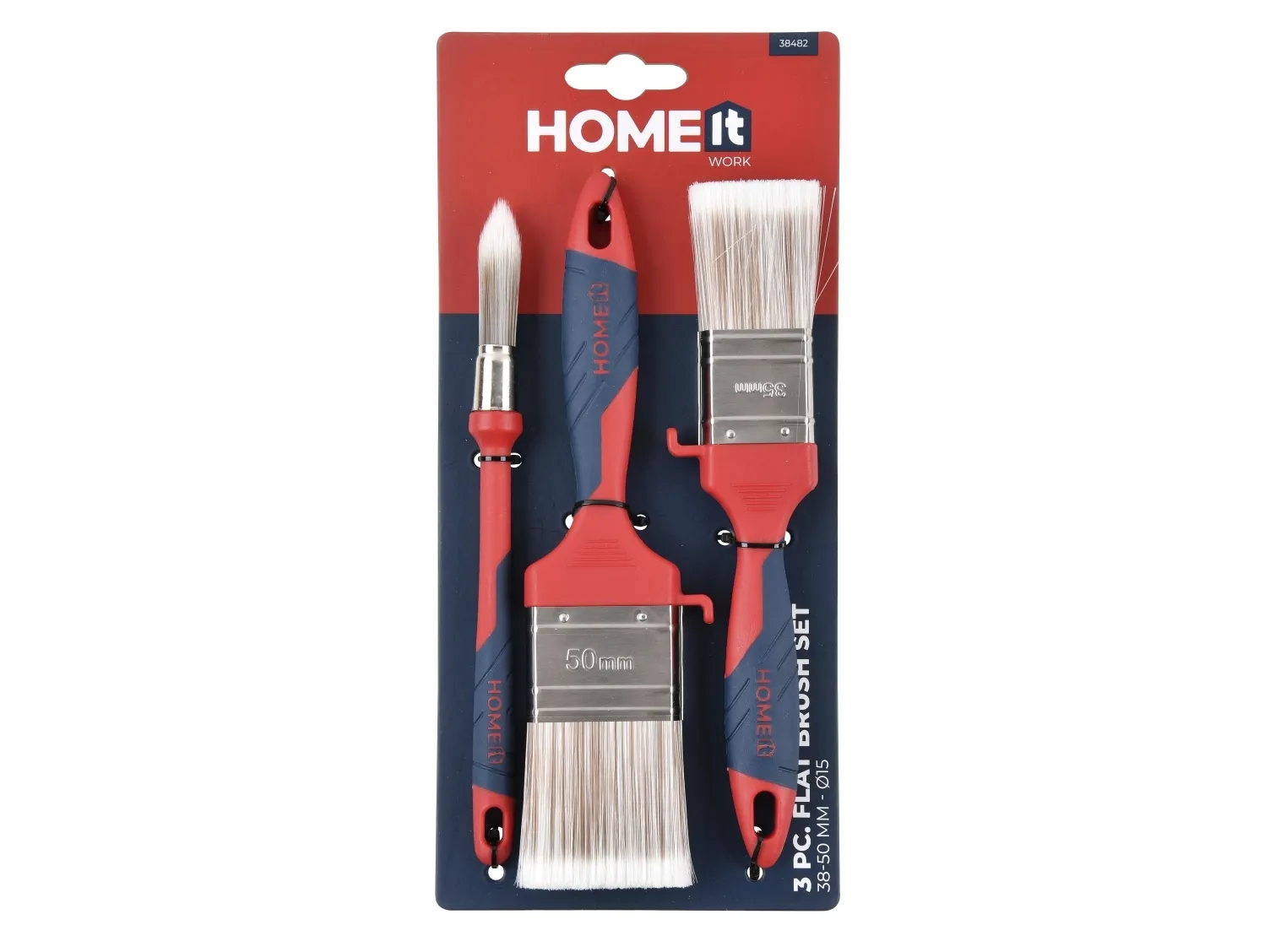 Home it Work® Premium pensler i sæt á 1 rund Ø15 og 2 flade