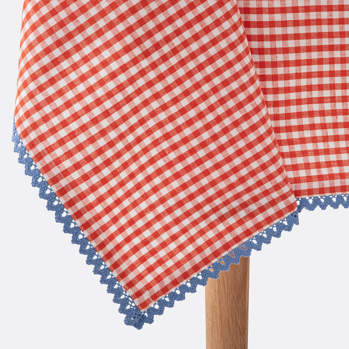 LA REDOUTE INTERIEURS<br>Toalha de mesa com estampa vichy, tingida em algodão/linho tecido Trattoria