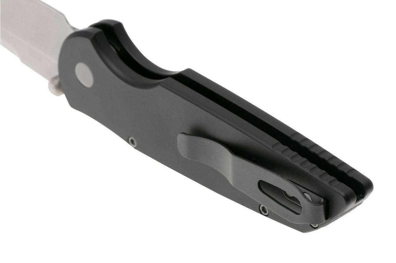 Pro-Tech TR-3 Integrity INT101, Stonewashed S35VN, Solid Black Manual Aluminum, zakmes