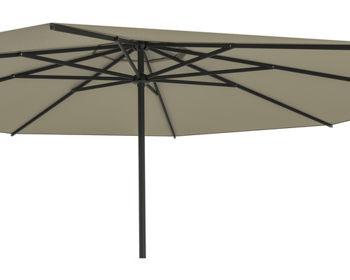 Cantilever parasol Nancy Soluna Ø 350 cm Polyester (PES) ecru