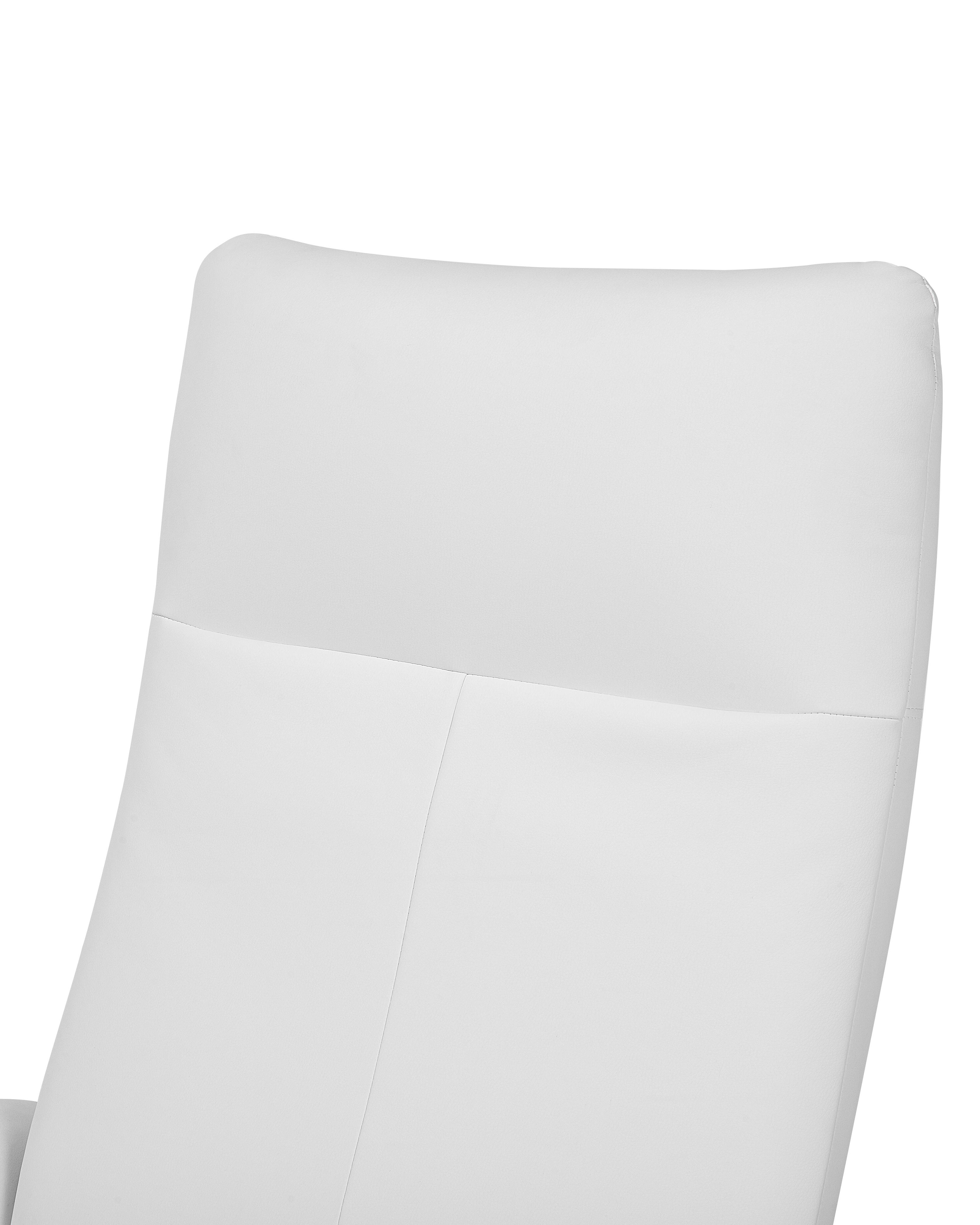Relaxfauteuil PRIME inclusief voetensteun Kunstleer Wit