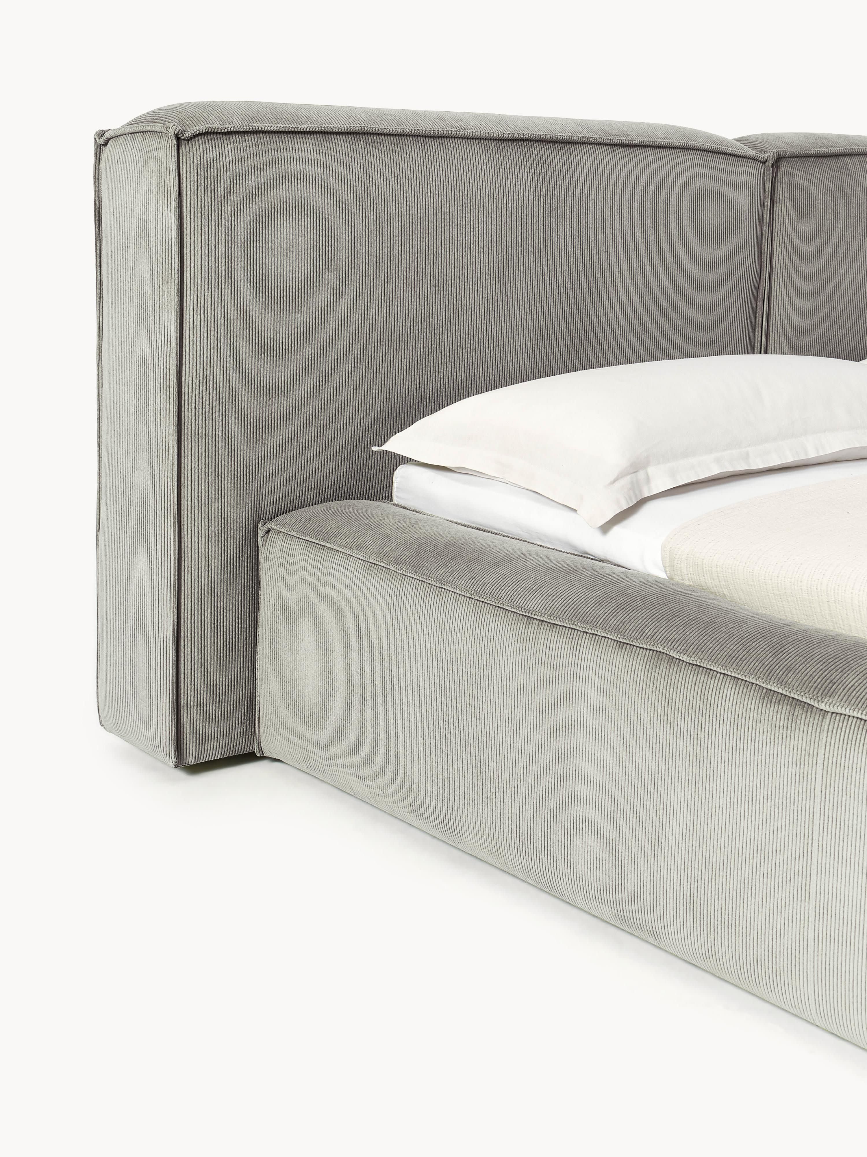 Gestoffeerd bed Lennon van corduroy