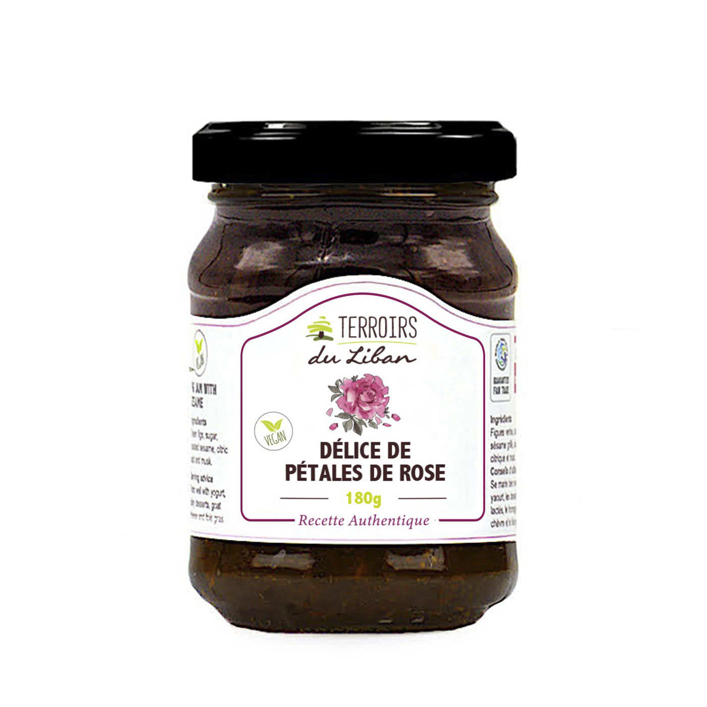 Délice de pétales de rose du Liban